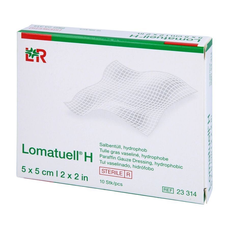 Lomatuell H Compresse Ster 5x 5cm 10 23314