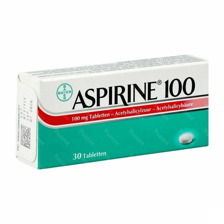 Aspirine 100mg 30 Comprimés