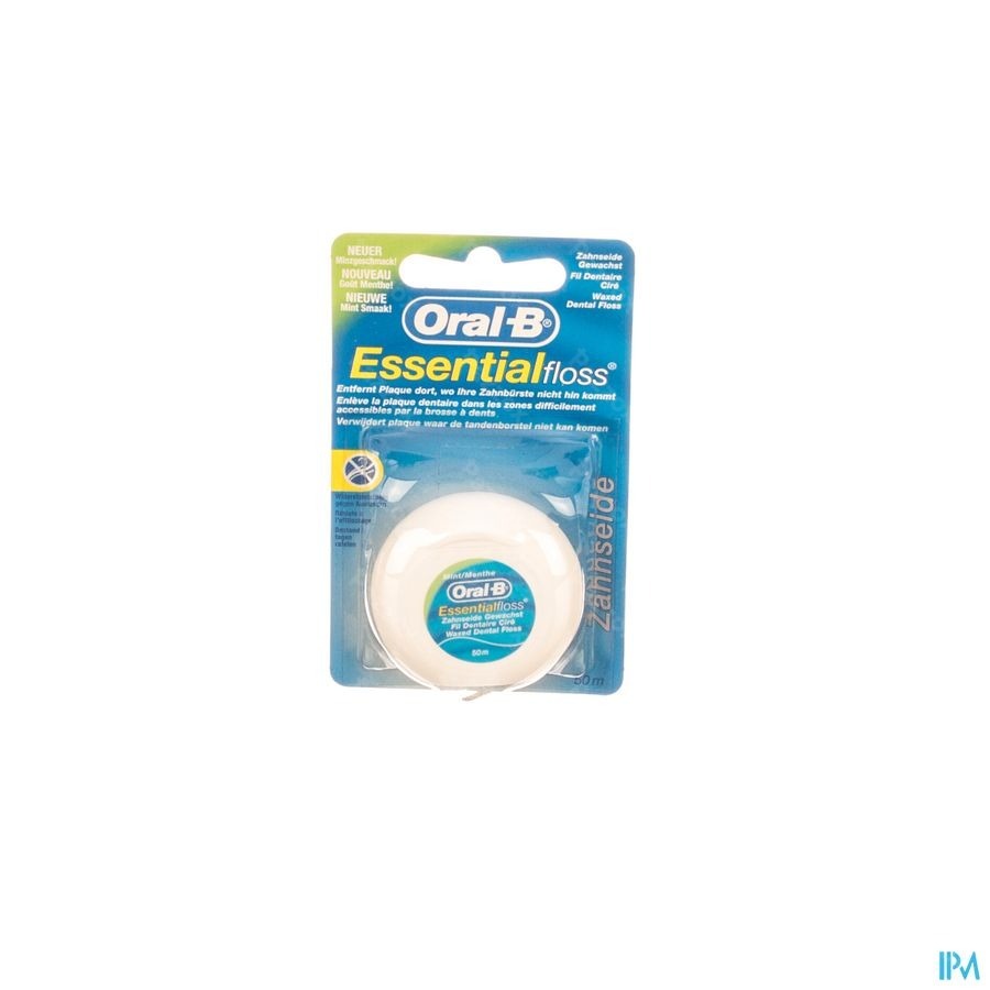 Oral-B Floss Essential Floss Menthe Waxed 50m