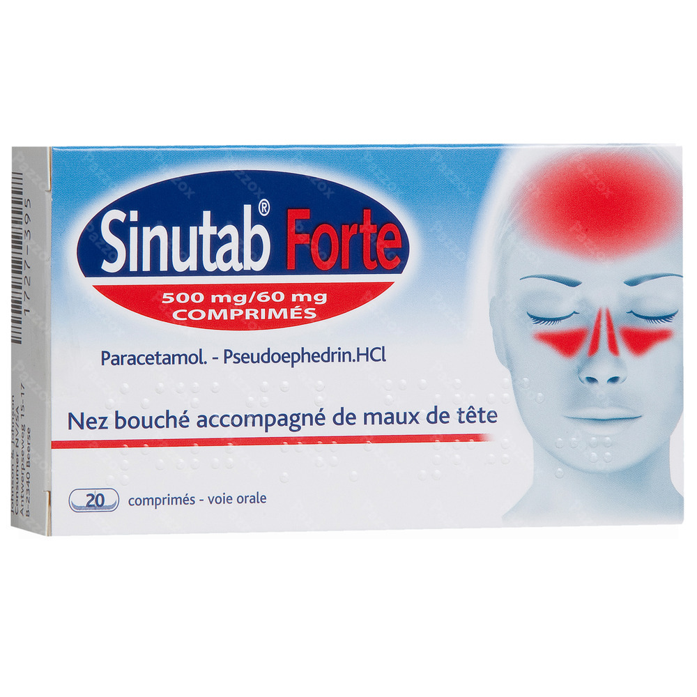 Sinutab Forte 500/60mg Comp 20