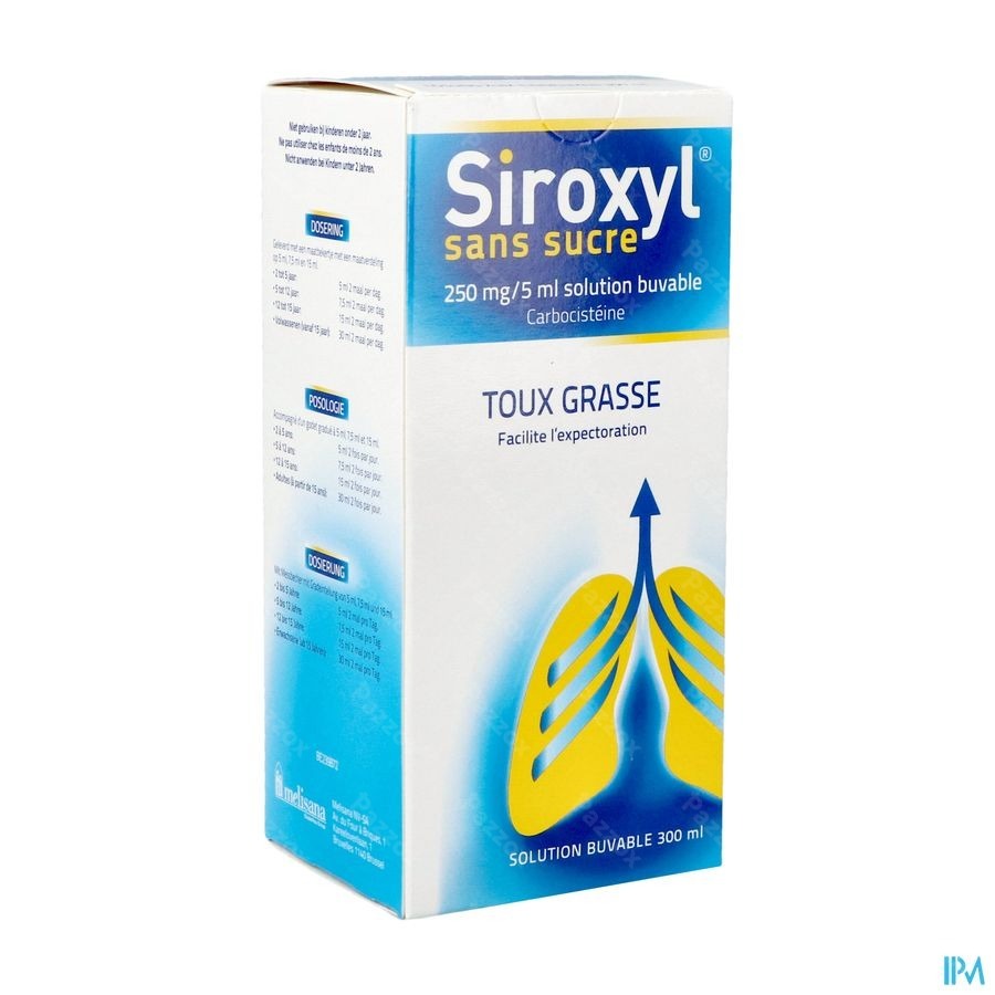 Siroxyl Sirop Sans Sucre/zonder Suiker 300ml