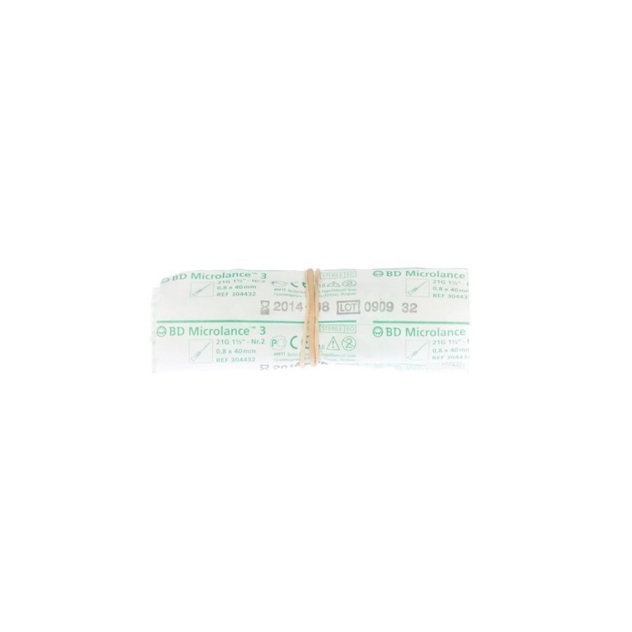 Bd Microlance 3 Aig. 21g 1 1/2 Rb 0,8x40mm Vert 10