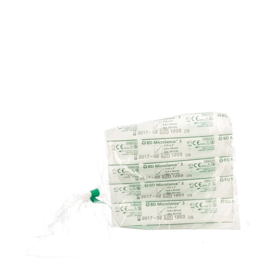 Bd Microlance 3 Aig. 21g 2 Rb 0,8x50mm Vert 10