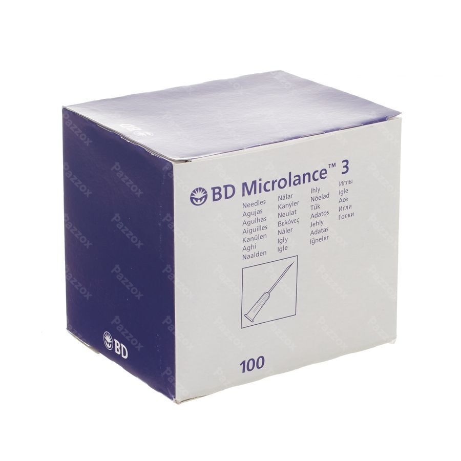 Bd Microlance 3 Aig. 21g 2 Rb 0,8x50mm Vert 100