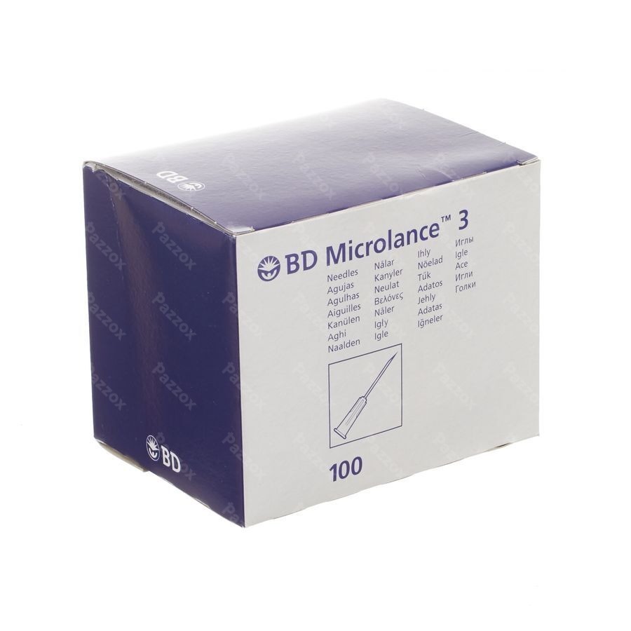 Bd Microlance 3 Aig.23g 1 1/4 Rb 0,6x30mm Bleu 100