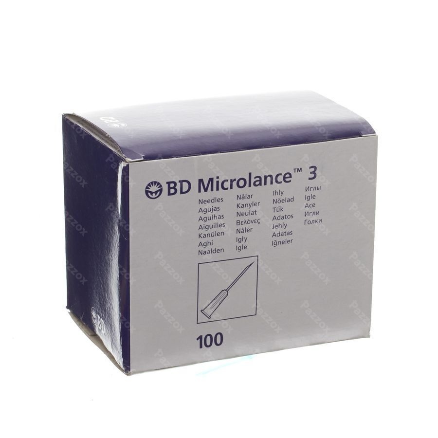 Bd Microlance 3 Aig. 23g 1 Rb 0,6x25mm Bleu 100