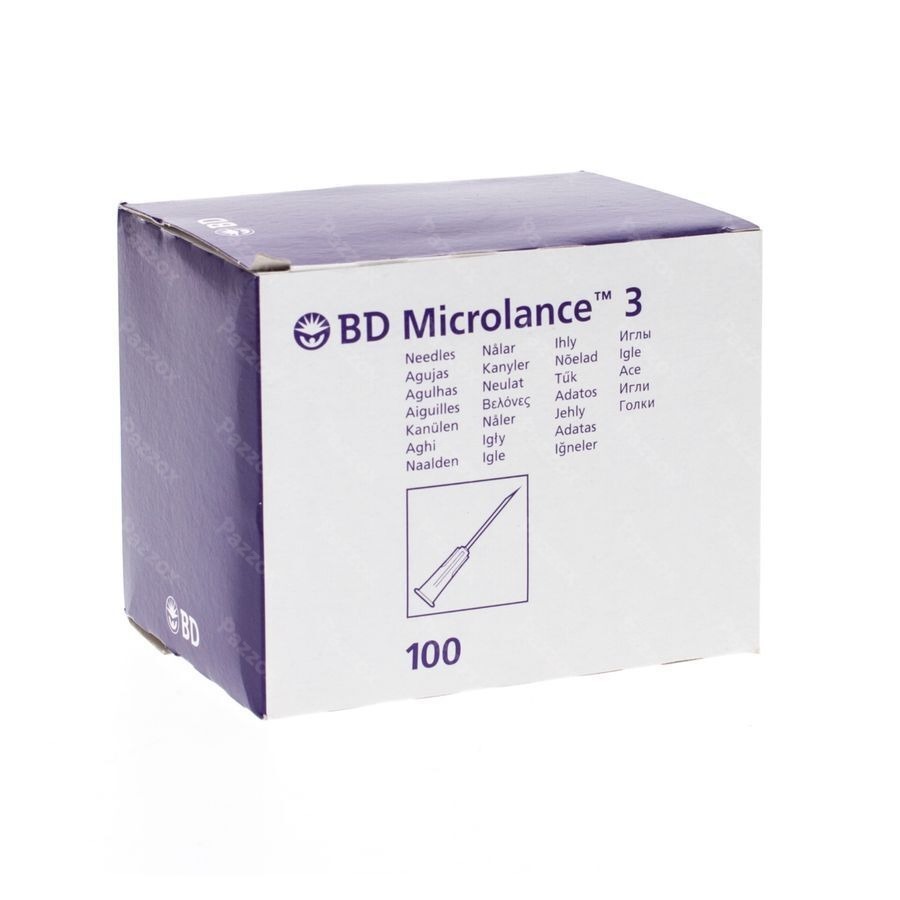 Bd Microlance 3 Aig. 23g 1 Rb 0,6x25mm Bleu 100