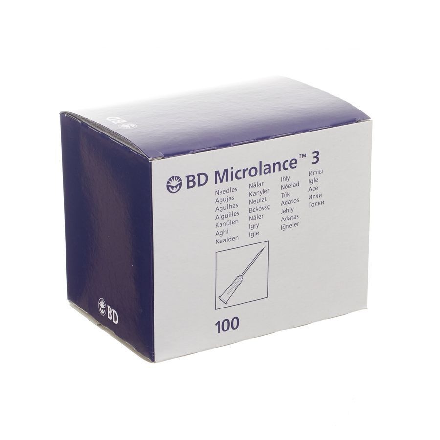 Bd Microlance 3 Aig.26g 1/2 Rb 0,45x13mm Brun 100