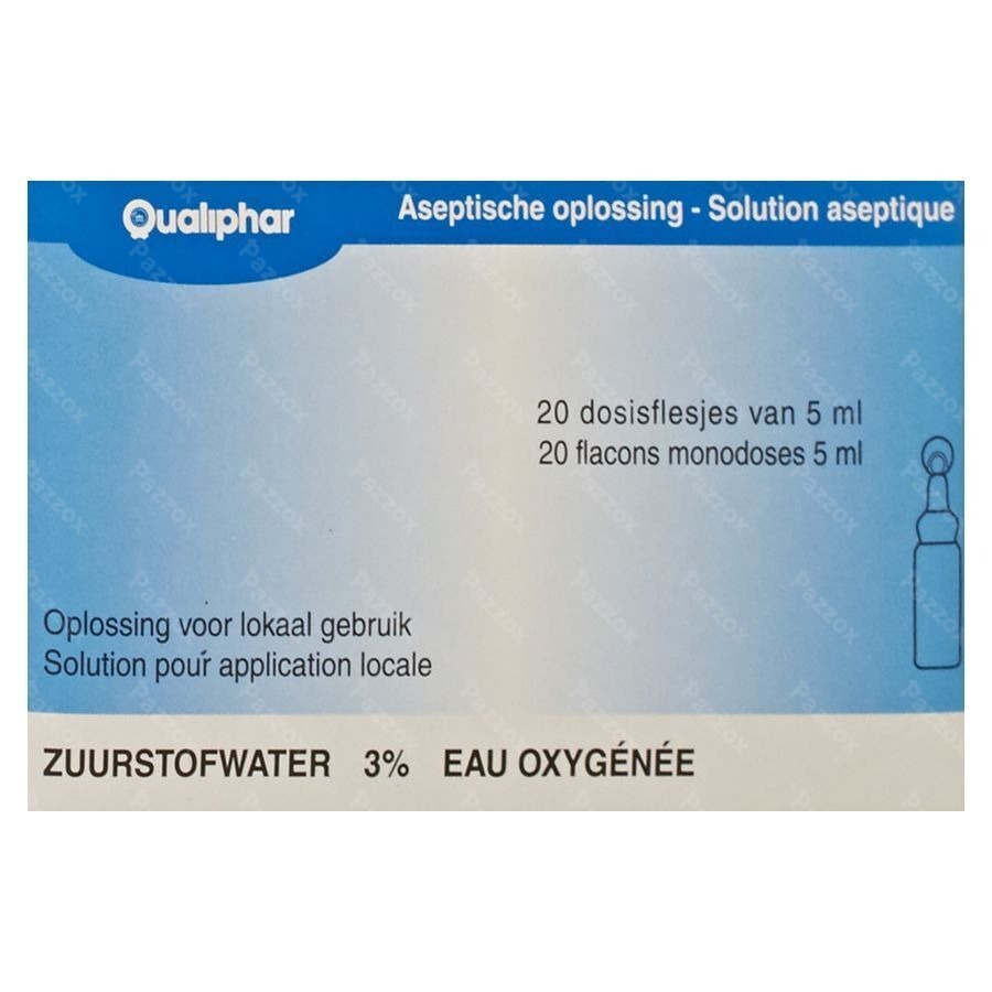 Eau Oxygenee Stabilisee 3% Unit Dose 20x5ml