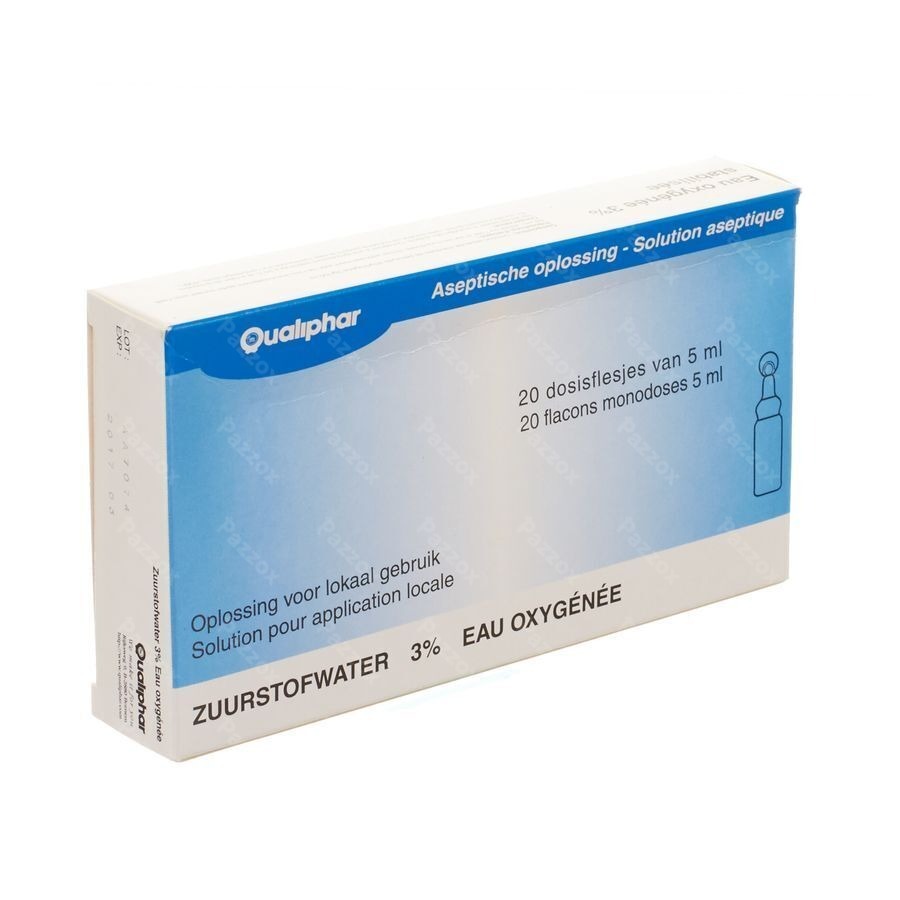 Eau Oxygenee Stabilisee 3% Unit Dose 20x5ml