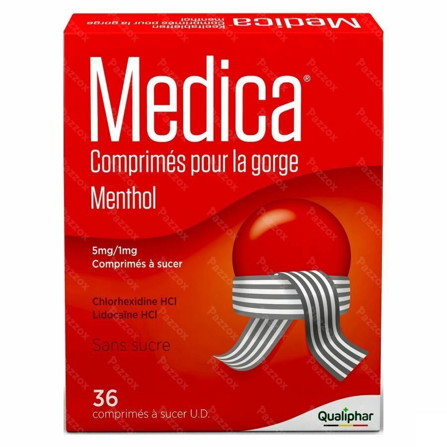 Medica Comprimes Gorge Menthol 36 Ud