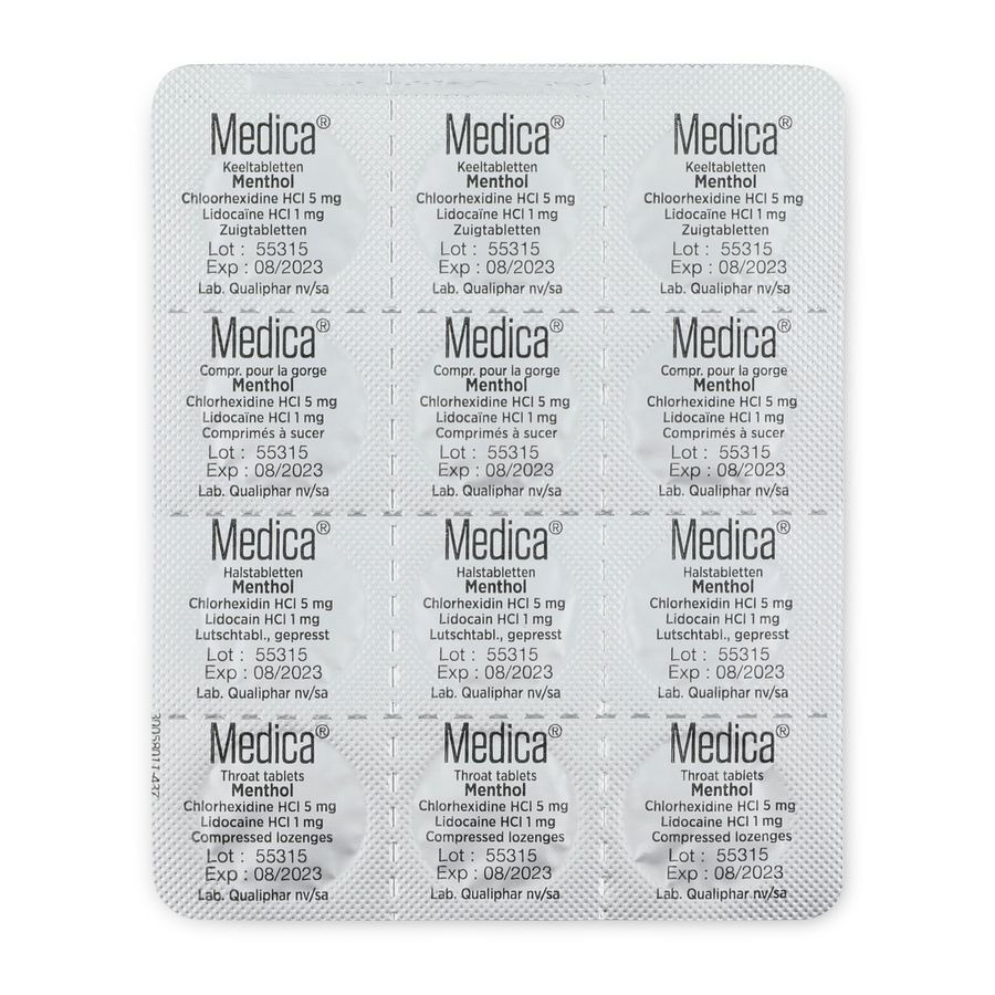 Medica Comprimes Gorge Menthol 36 Ud