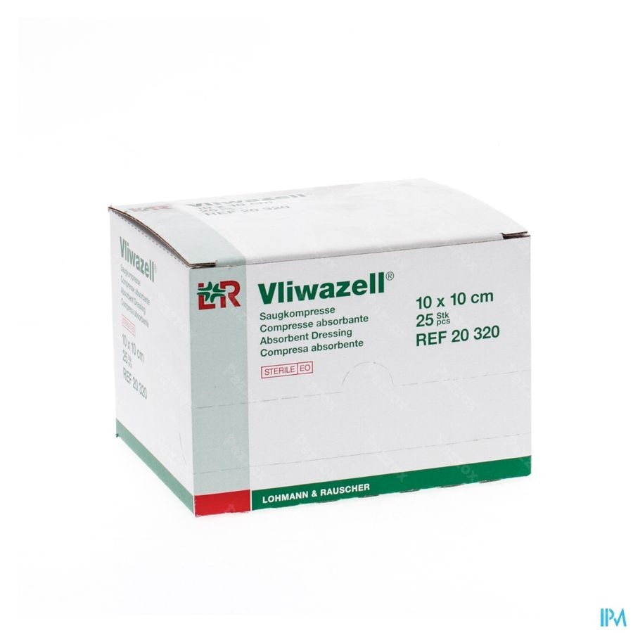 Vliwazell Cp Sterile 10x10cm 25 20320