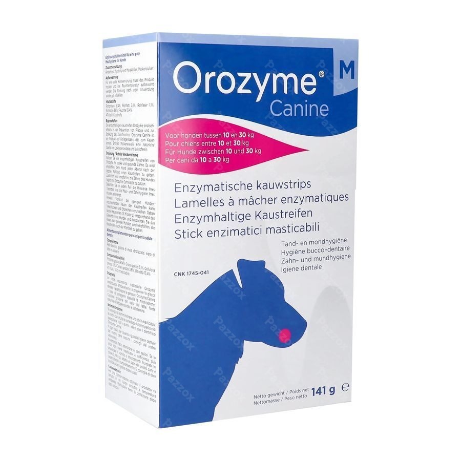 Orozyme Canine M Lamelle Enzym.chien 10-30kg 141g