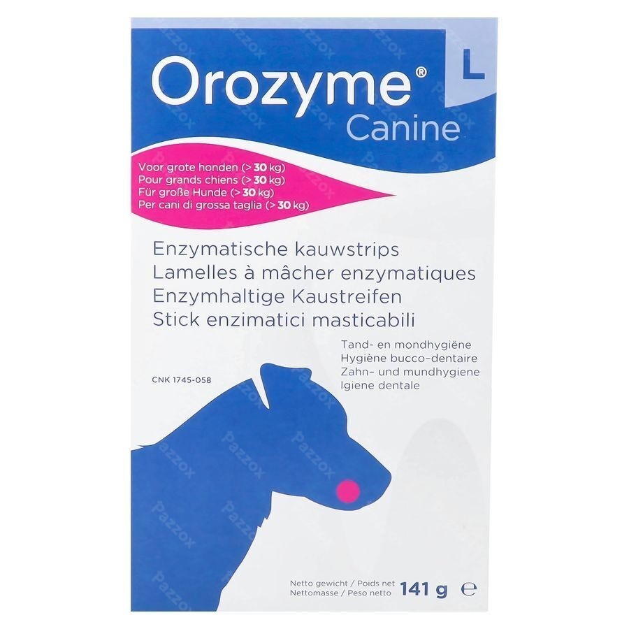 Orozyme Canine l Lamelle Enzym.chien >30kg 141g