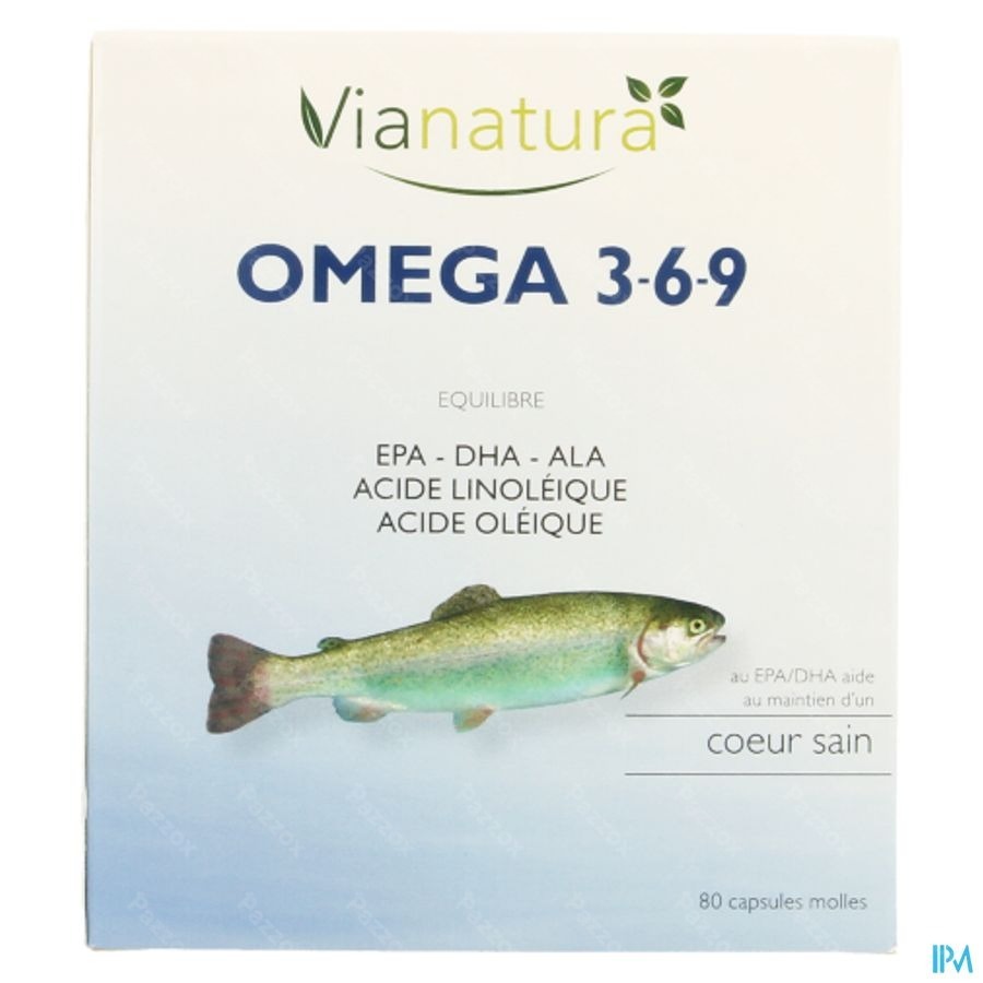 Via Natura Omega 3-6-9 Large Softcaps 80