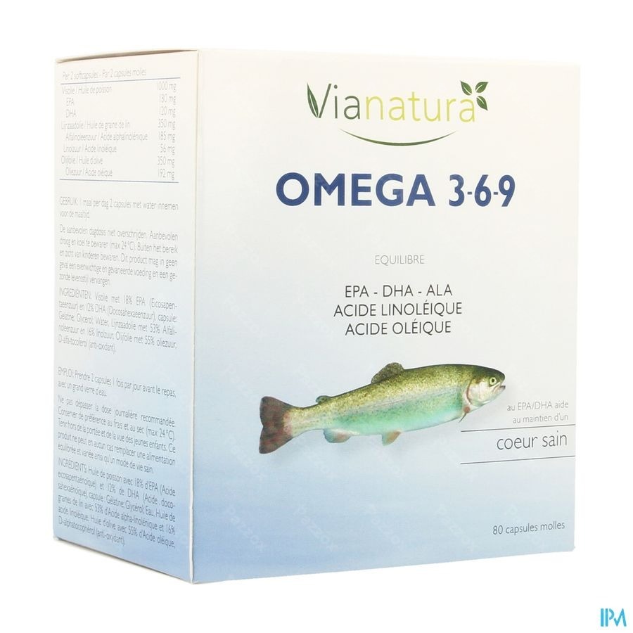 Via Natura Omega 3-6-9 Large Softcaps 80