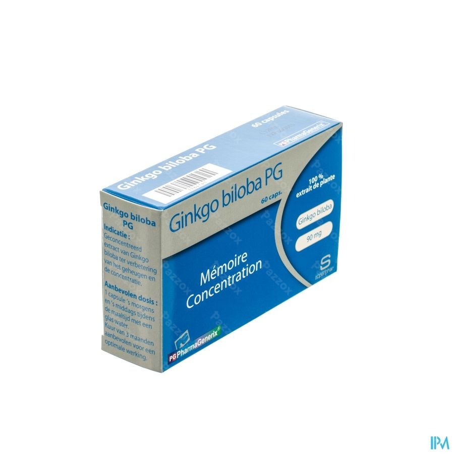 Gingko Biloba Pg Pharmagenerix Caps 60