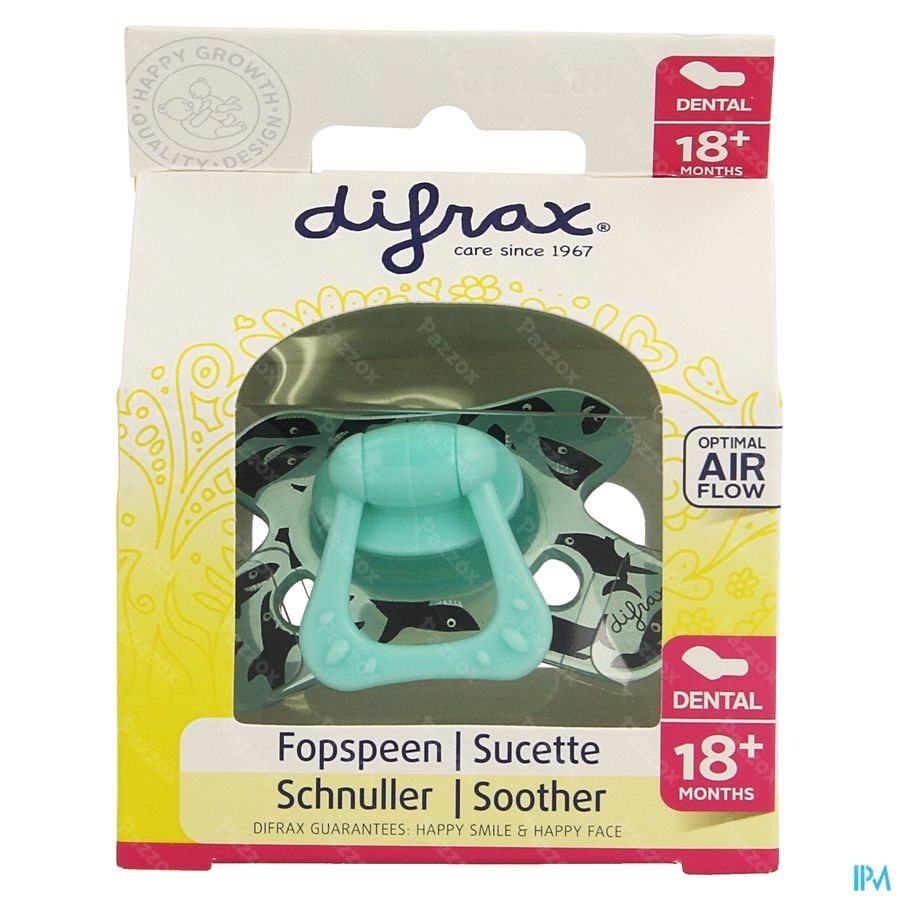 Difrax Sucette Sil Dental Xtra Forte 18m+ 342