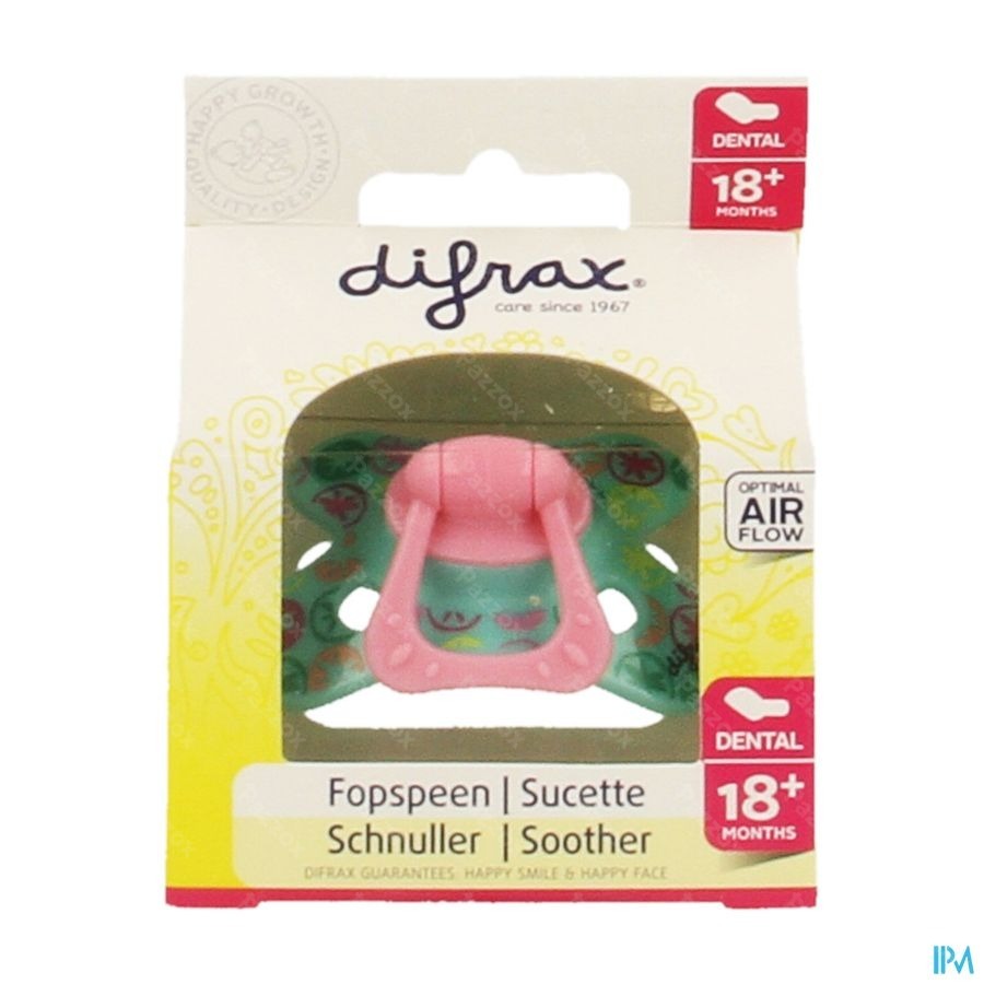 Difrax Sucette Sil Dental Xtra Forte 18m+ 342