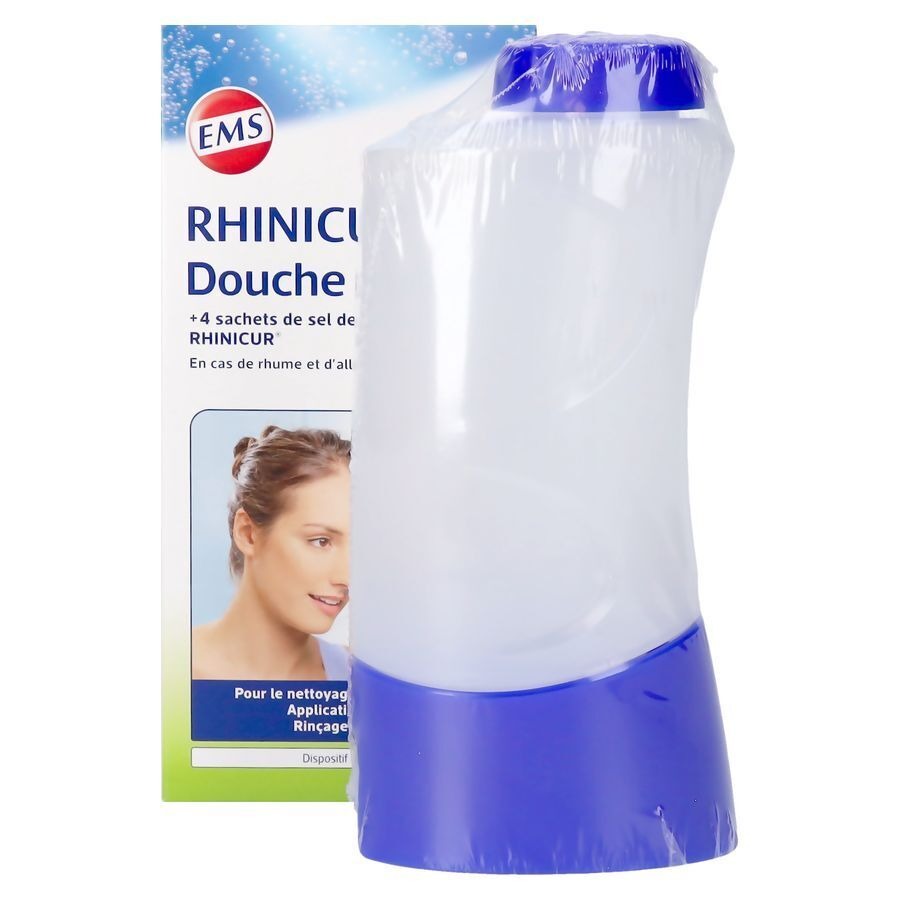 Rhinicur Douche Nasale + 4 Sachets Sel Rincage