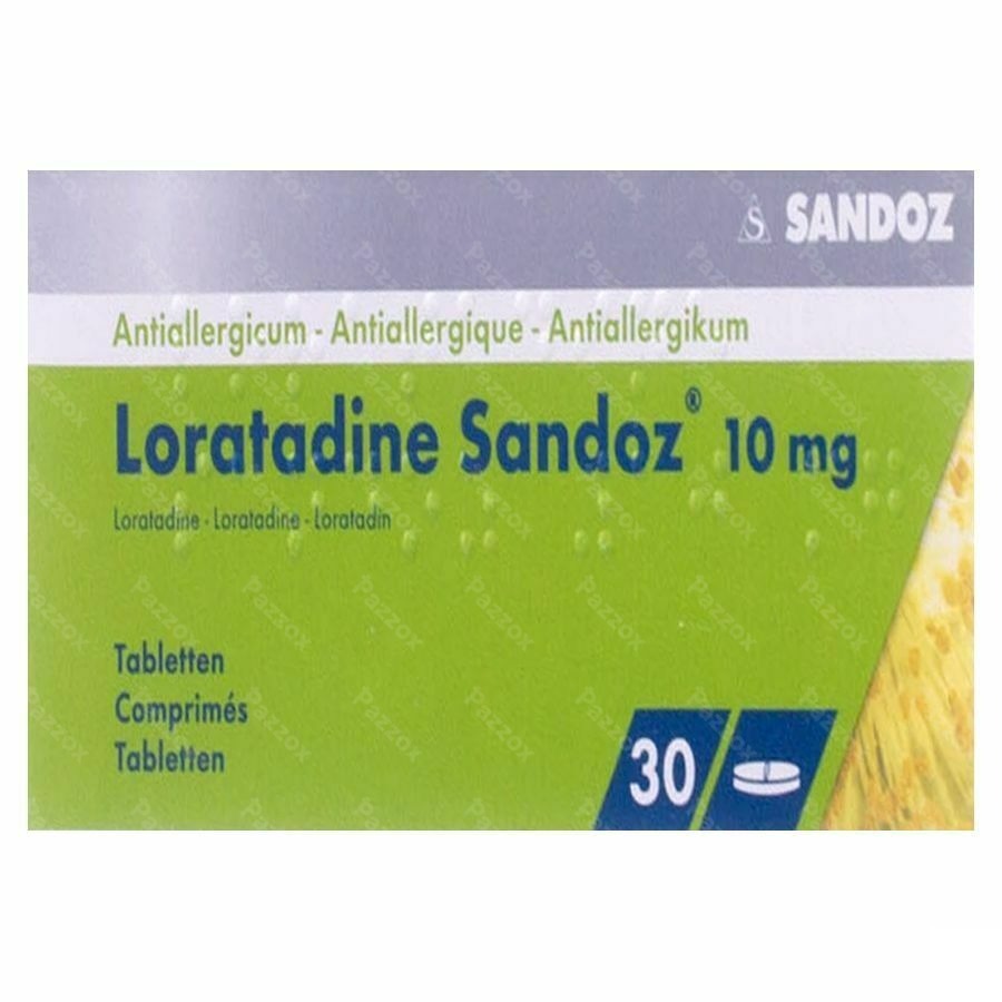 Loratadine Sandoz 10mg 30 Comprimés