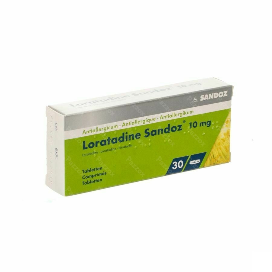 Loratadine Sandoz 10mg 30 Comprimés