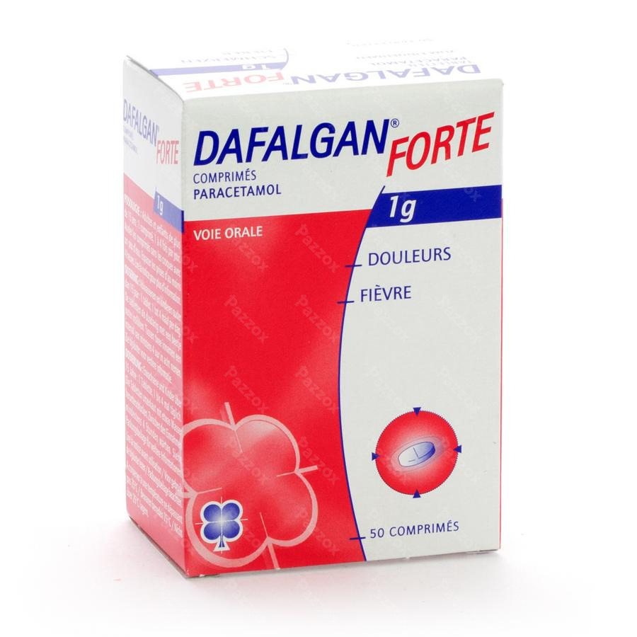 Dafalgan Forte 1g 50 Comprimés - Pazzox, pharmacie en ligne