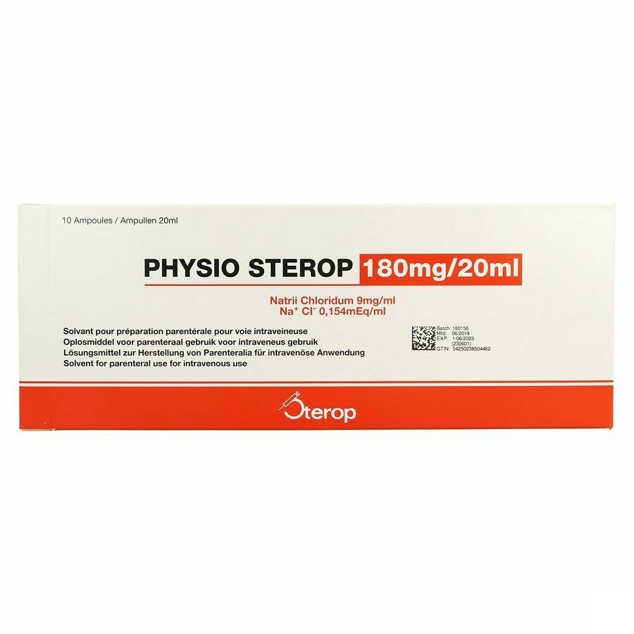 Physio Sterop Amp Ud 10 X 20ml