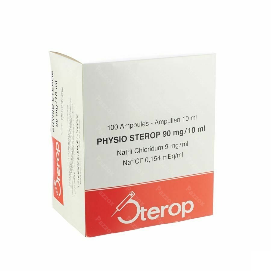 Physio Sterop 90 mg/10 ml solv. pour prép. parent. i.v. amp. 100 x 10 ml