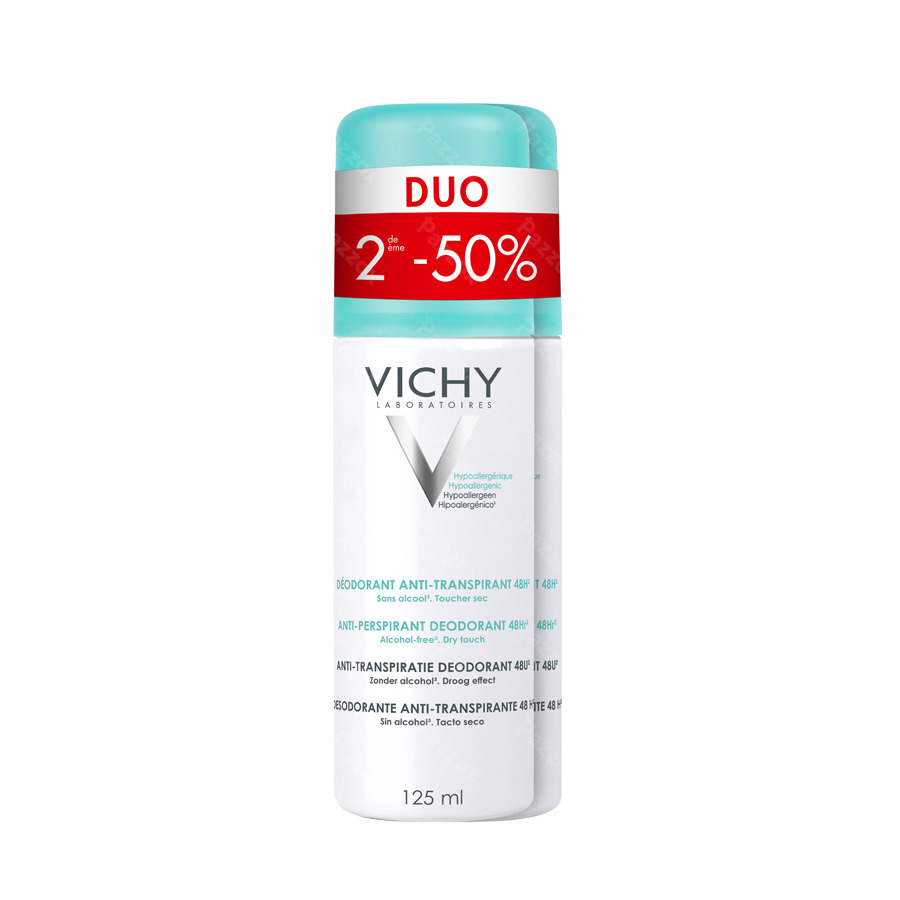 Vichy D&eacute;odorant Anti-transpirant 48h A&eacute;rosol | Duo 2 X 125ml