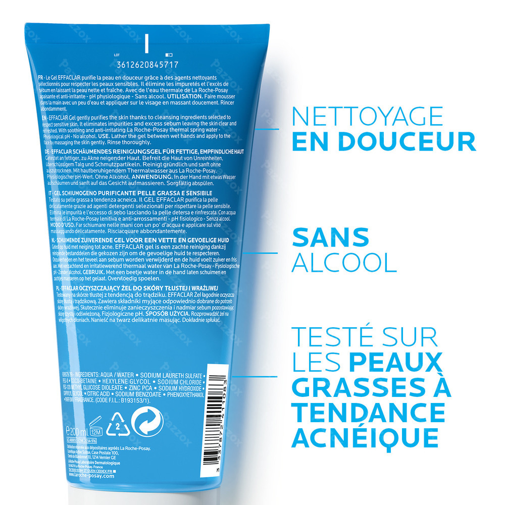 La Roche-Posay Effaclar Gel Moussant Purifiant 200ml