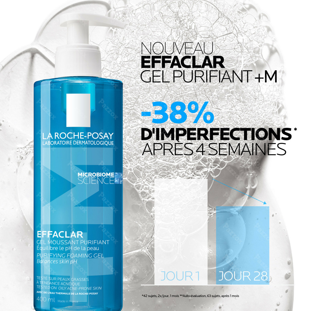 La Roche-Posay Effaclar +M Gel Moussant Purifiant 400ml