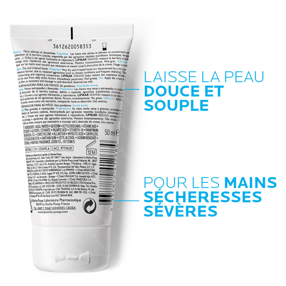 La Roche-Posay Lipikar Xerand Crème Réparatrice Pour les Mains 50ml