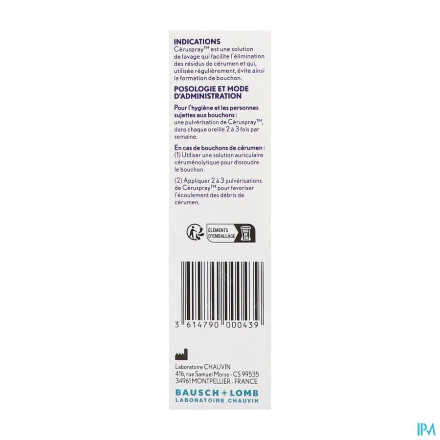 Ceruspray Solution Auriculaire 50ml
