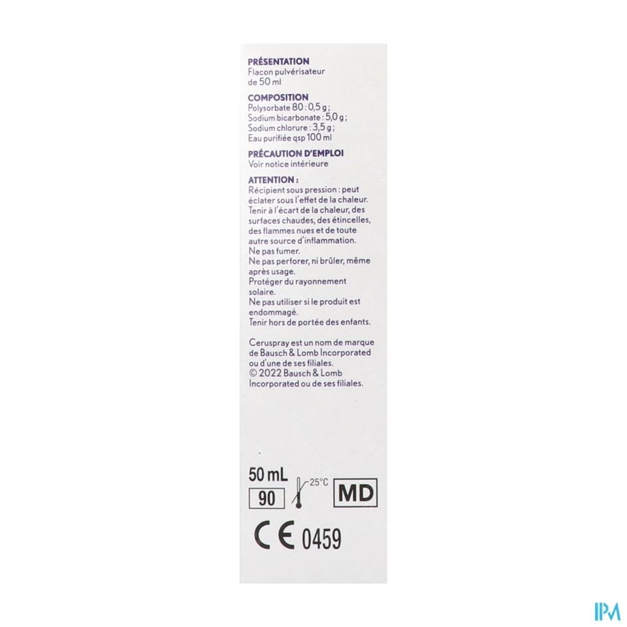 Ceruspray Solution Auriculaire 50ml