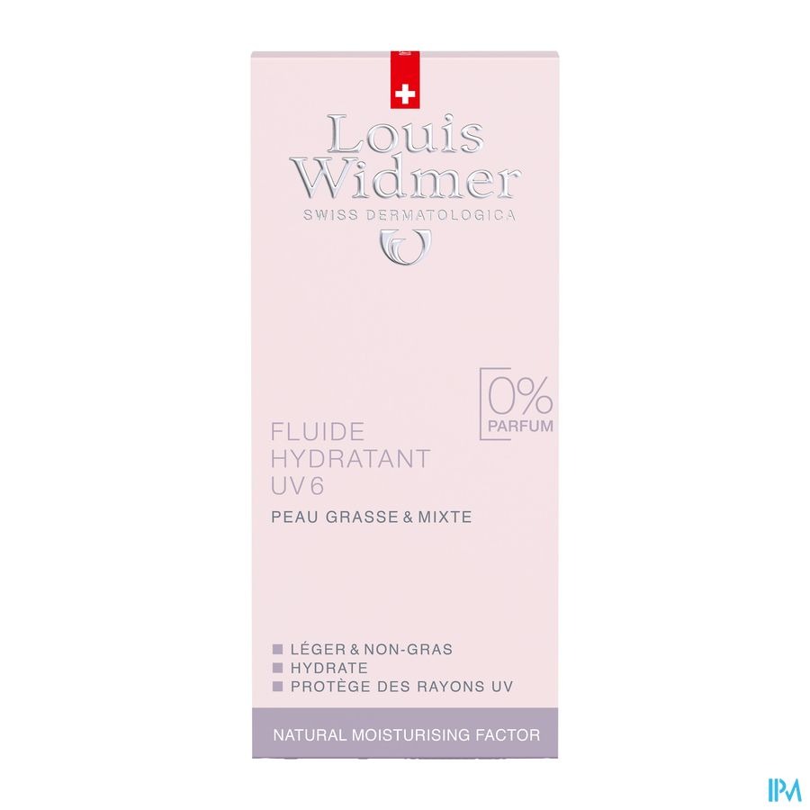 Louis Widmer Fluide Hydratant UV6 Sans Parfum 50ml