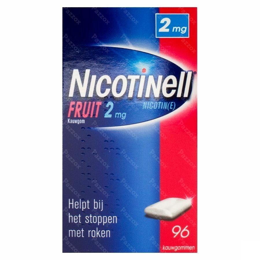 Nicotinell Fruit Gomme Macher-kauwgom 96x2mg