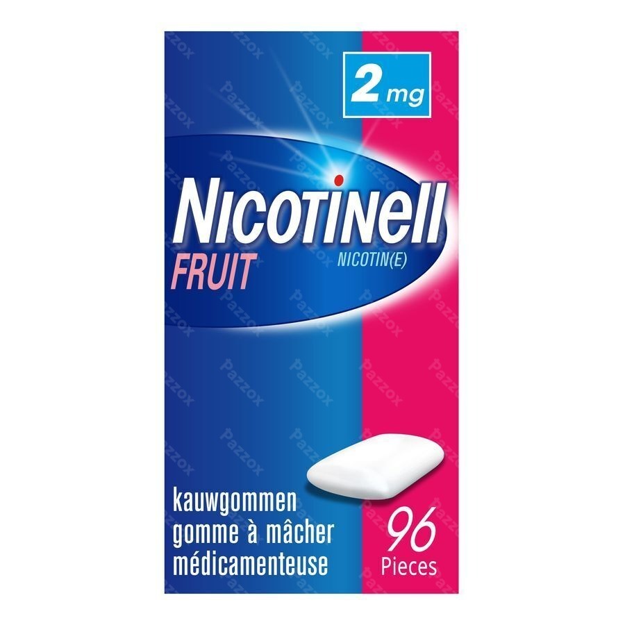 Nicotinell Fruit Gomme Macher-kauwgom 96x2mg