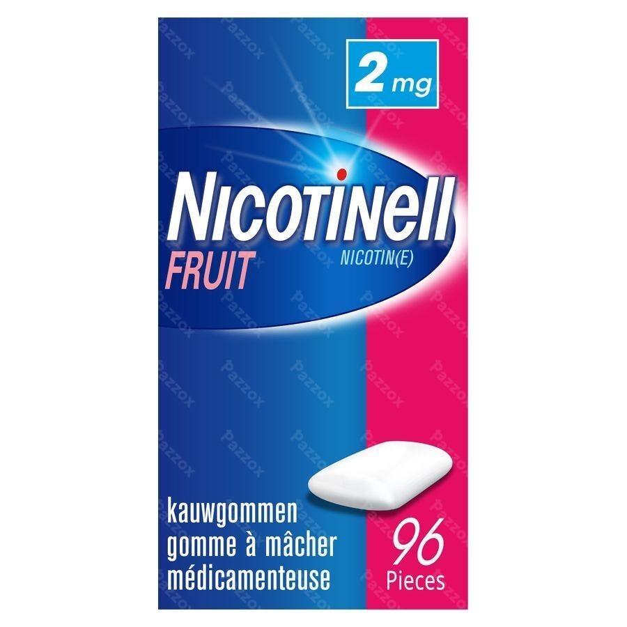 Nicotinell Fruit Gomme Macher-kauwgom 96x2mg