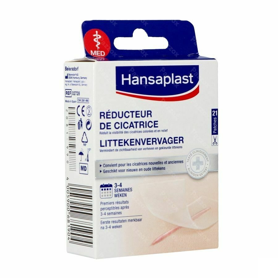 Hansaplast Med Reducteur Cicatrices Patch 21 02728