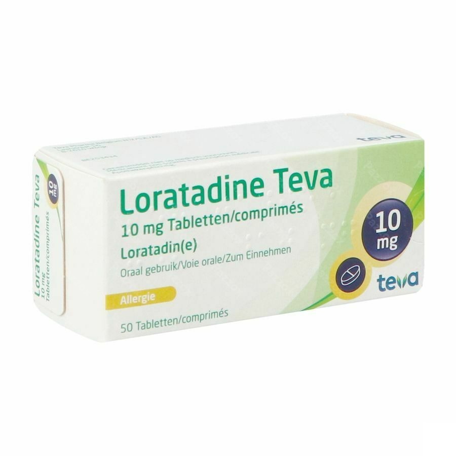 Loratadine Teva 10mg 50 Comprimés