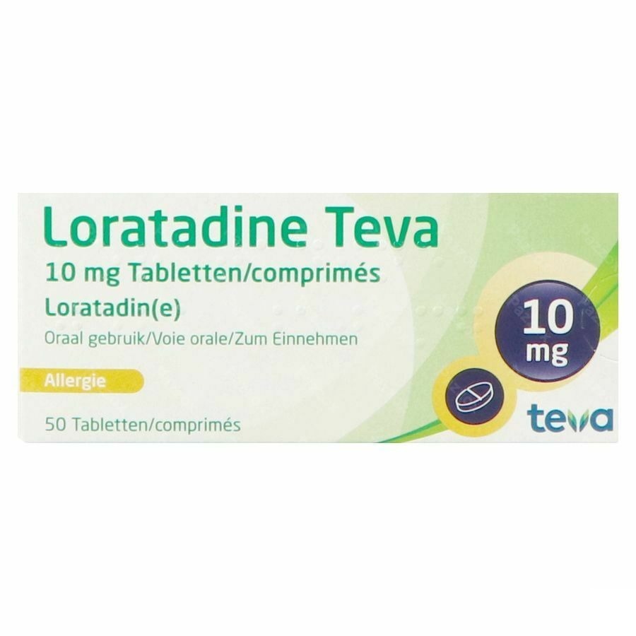 Loratadine Teva 10mg 50 Comprimés