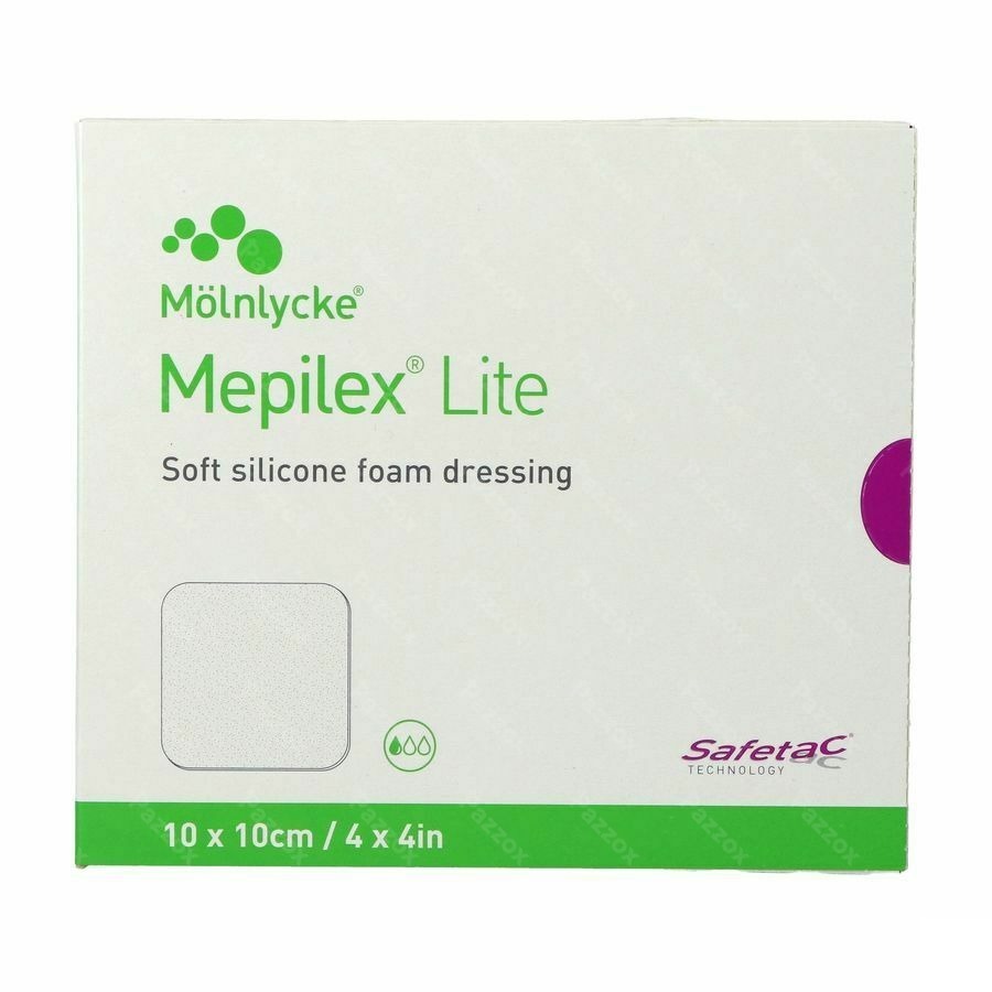 Mepilex Lite Pans Fin Sil Ster 10x10,00cm 5 284100