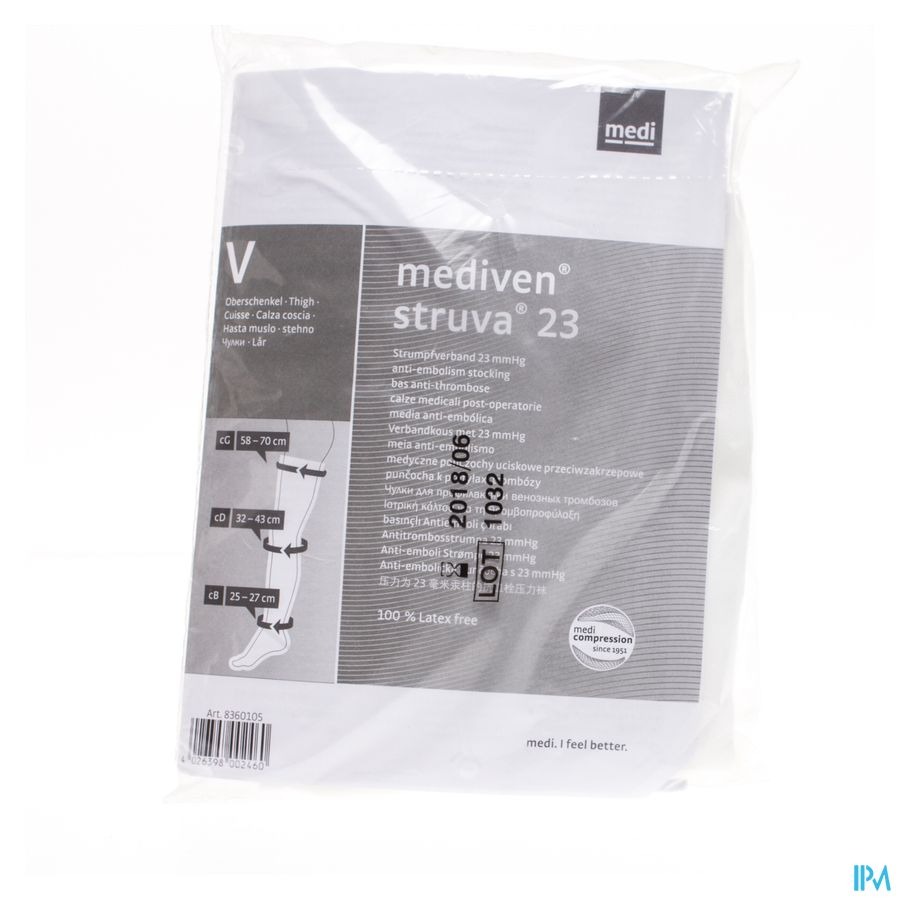 Struva 23 A/thromb. C2 Cuisse Blanc T5 2 8360105