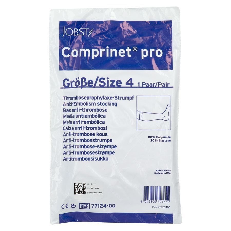 Comprinet Pro Knee Bas A/embolie T4 1paire 7712400