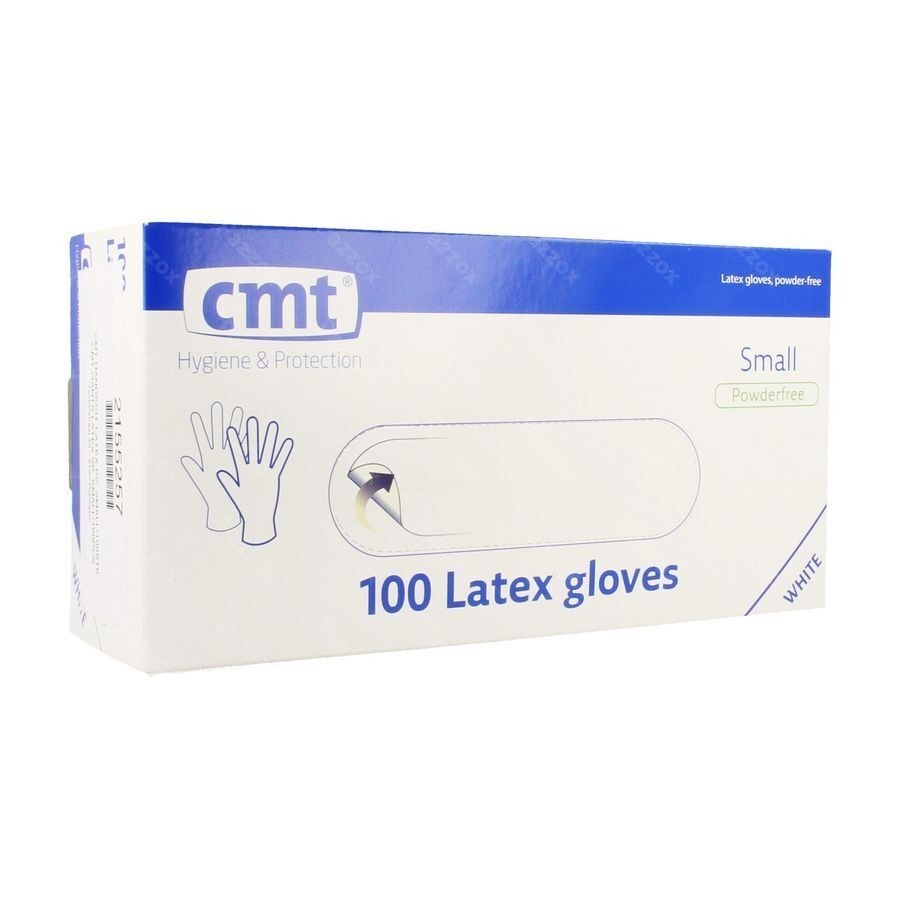Cmt Gants Latex Blanc Pf S 100