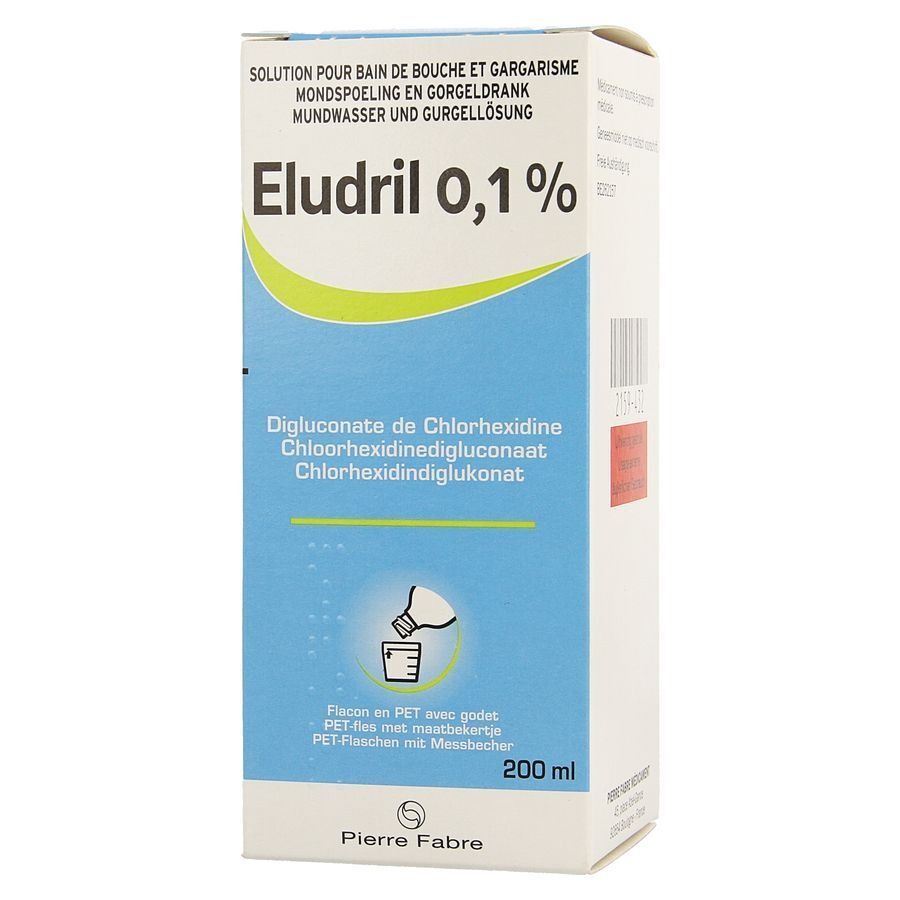 Eludril 0,1% Sol Bain Bouche+gargar+doseur 200ml