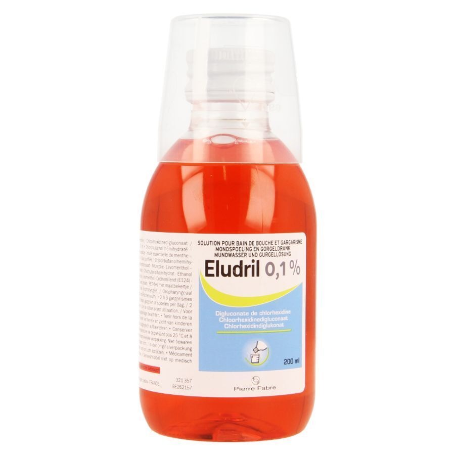Eludril 0,1% Sol Bain Bouche+gargar+doseur 200ml