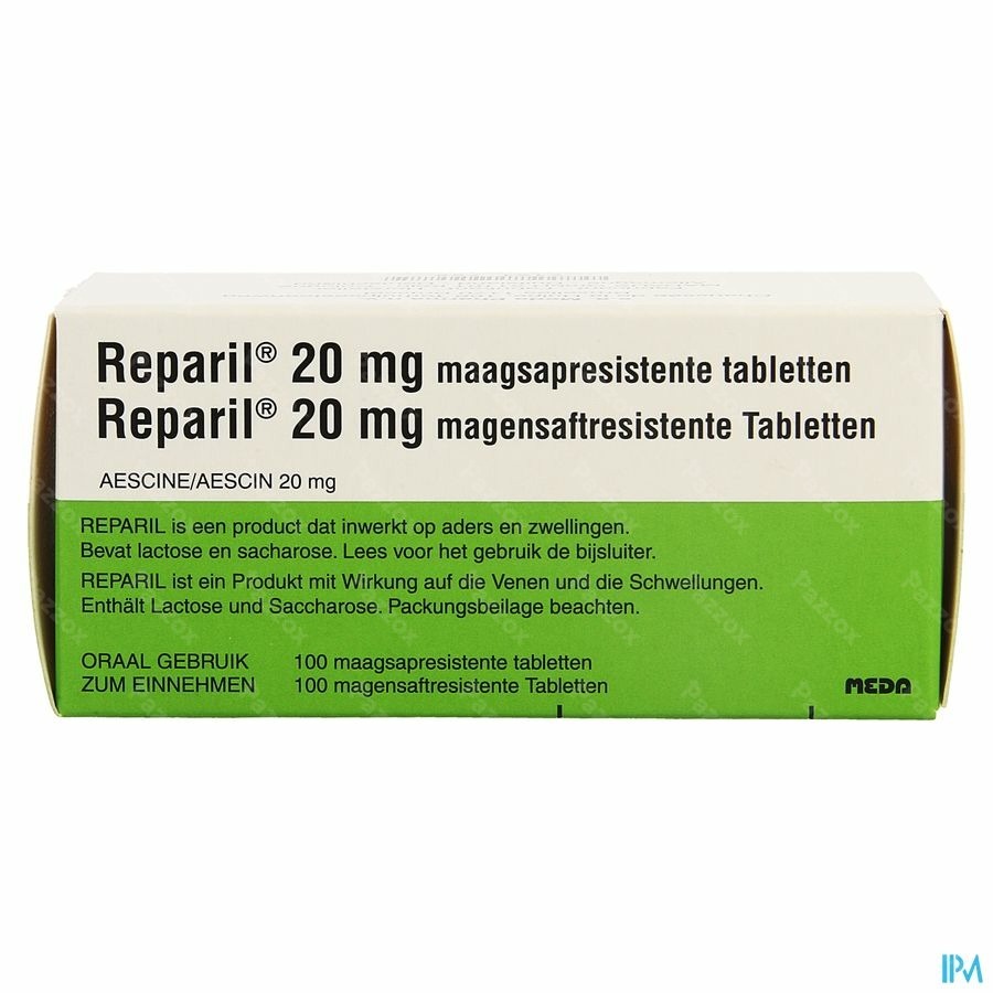 Reparil 20ml 100 Comprimés